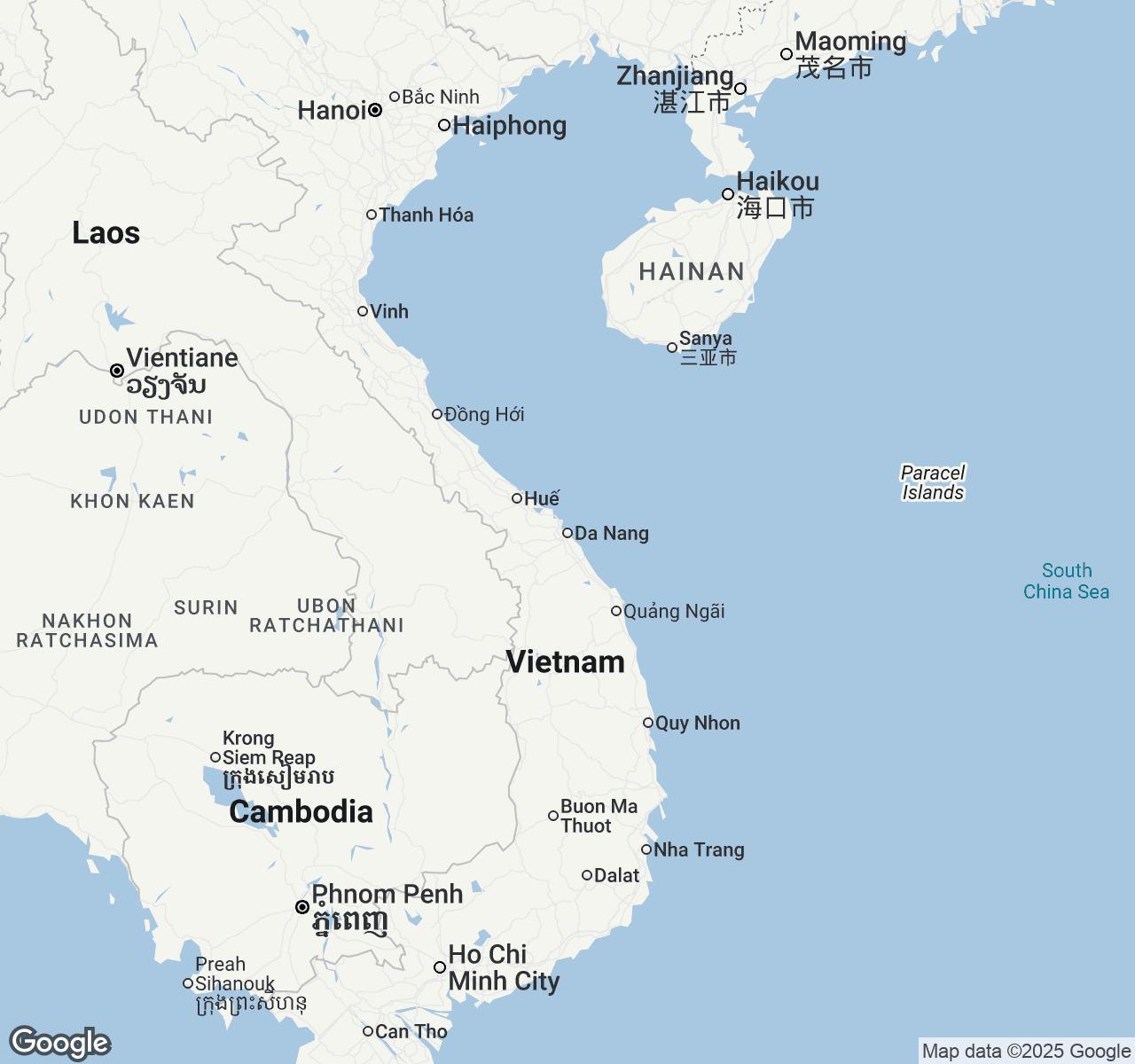 Map of Danang