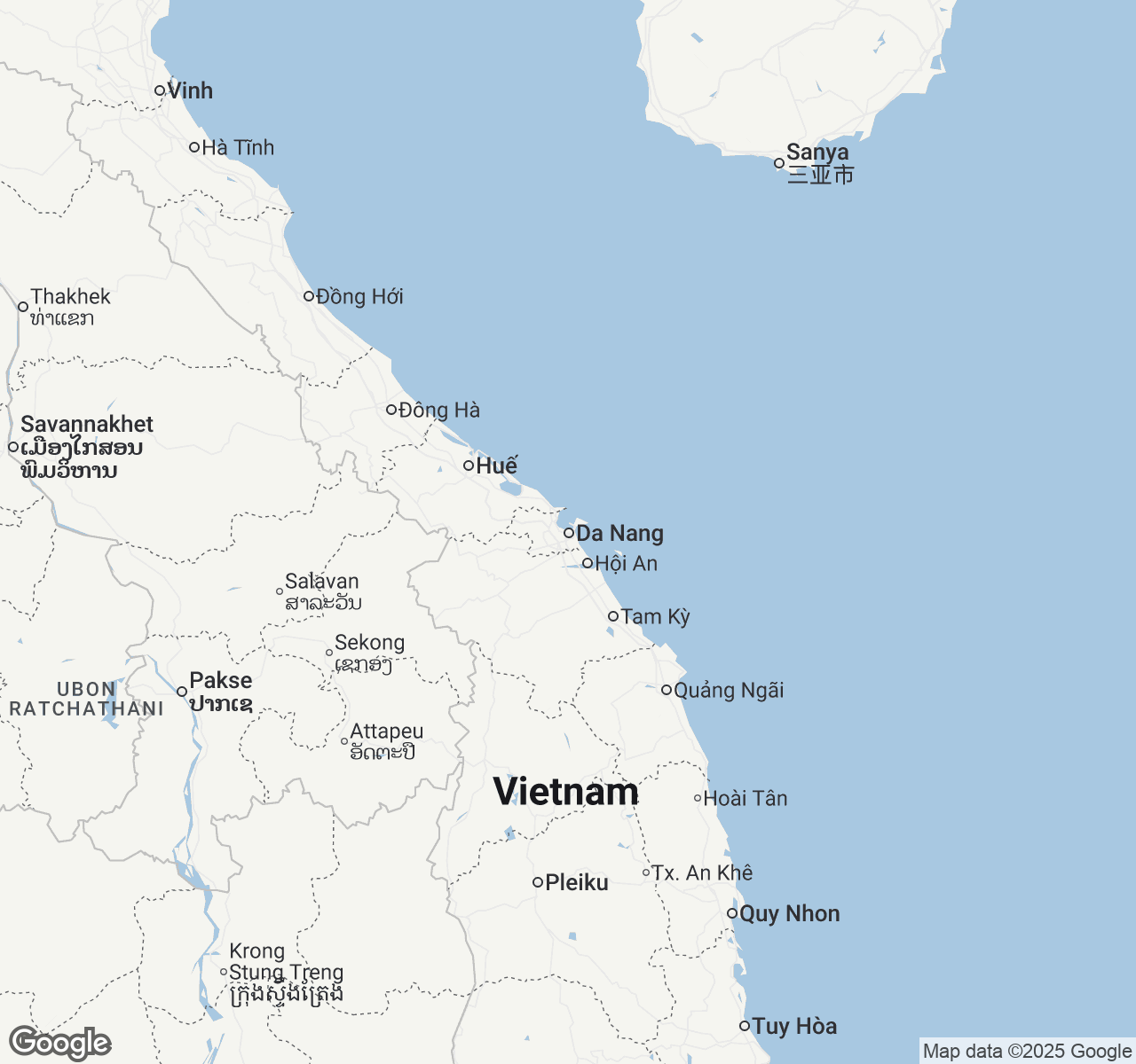 Map of Danang